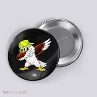 Sea Hawk Dabbing Bird Football Fan Button thumb 0