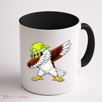 Sea Hawk Dabbing Bird Football Fan Coffee Mug thumb 1