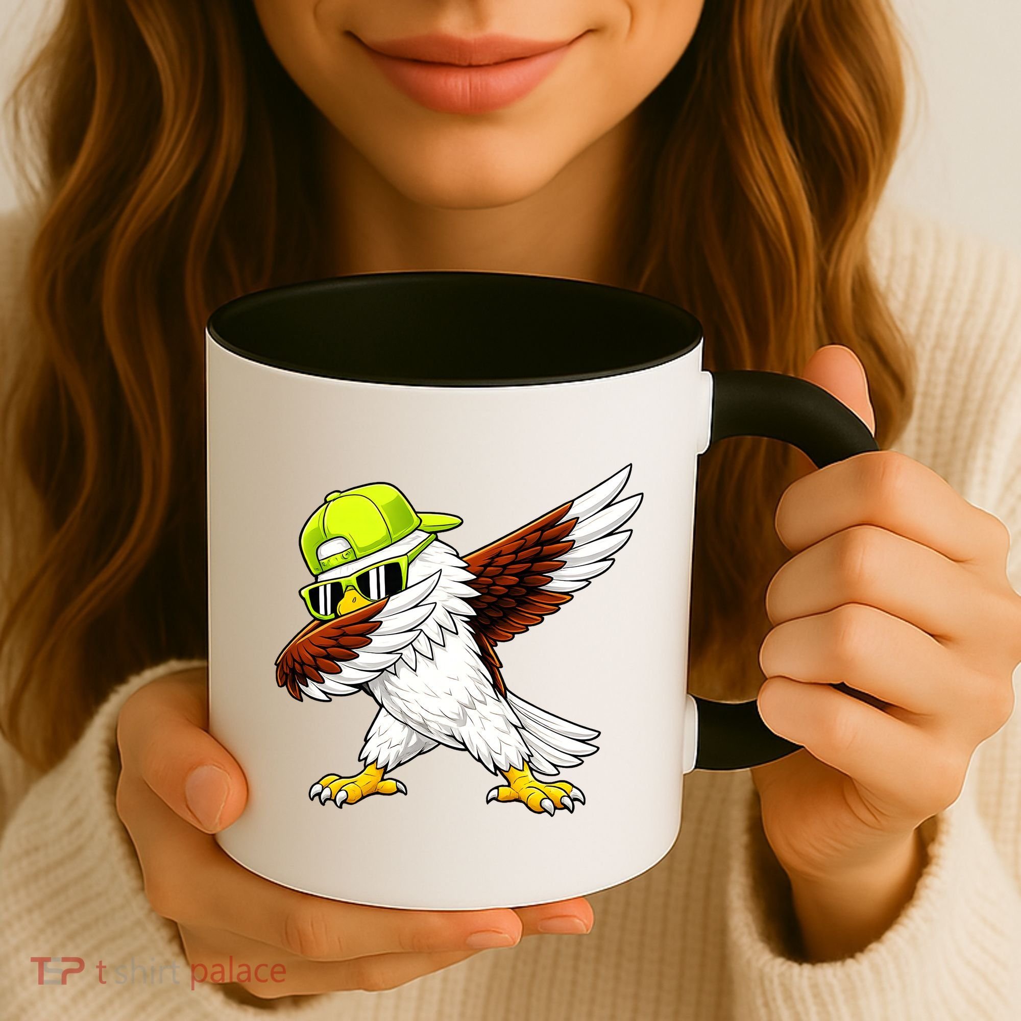 Sea Hawk Dabbing Bird Football Fan Coffee Mug