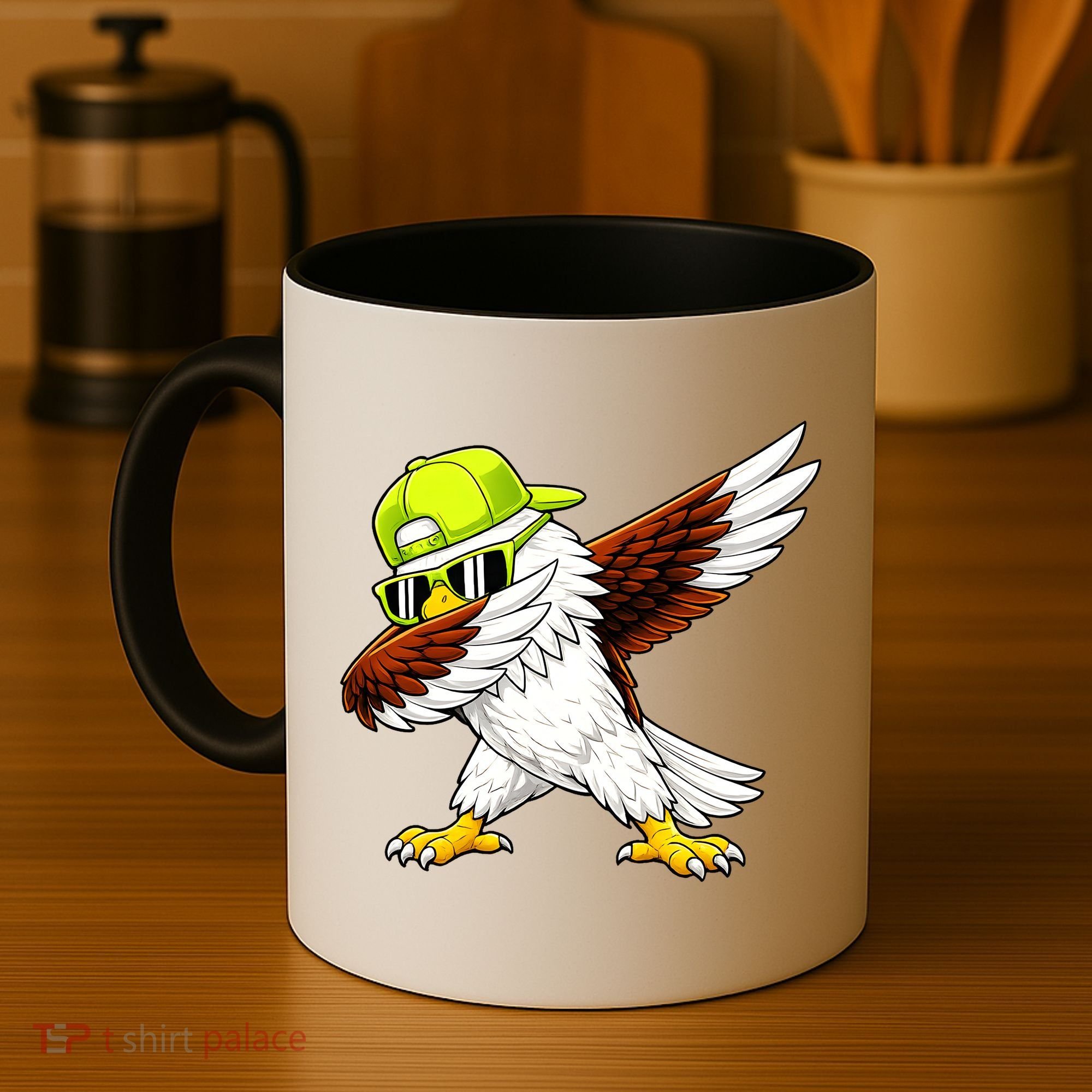 Sea Hawk Dabbing Bird Football Fan Coffee Mug