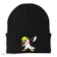 Sea Hawk Dabbing Bird Football Fan Beanie thumb 0