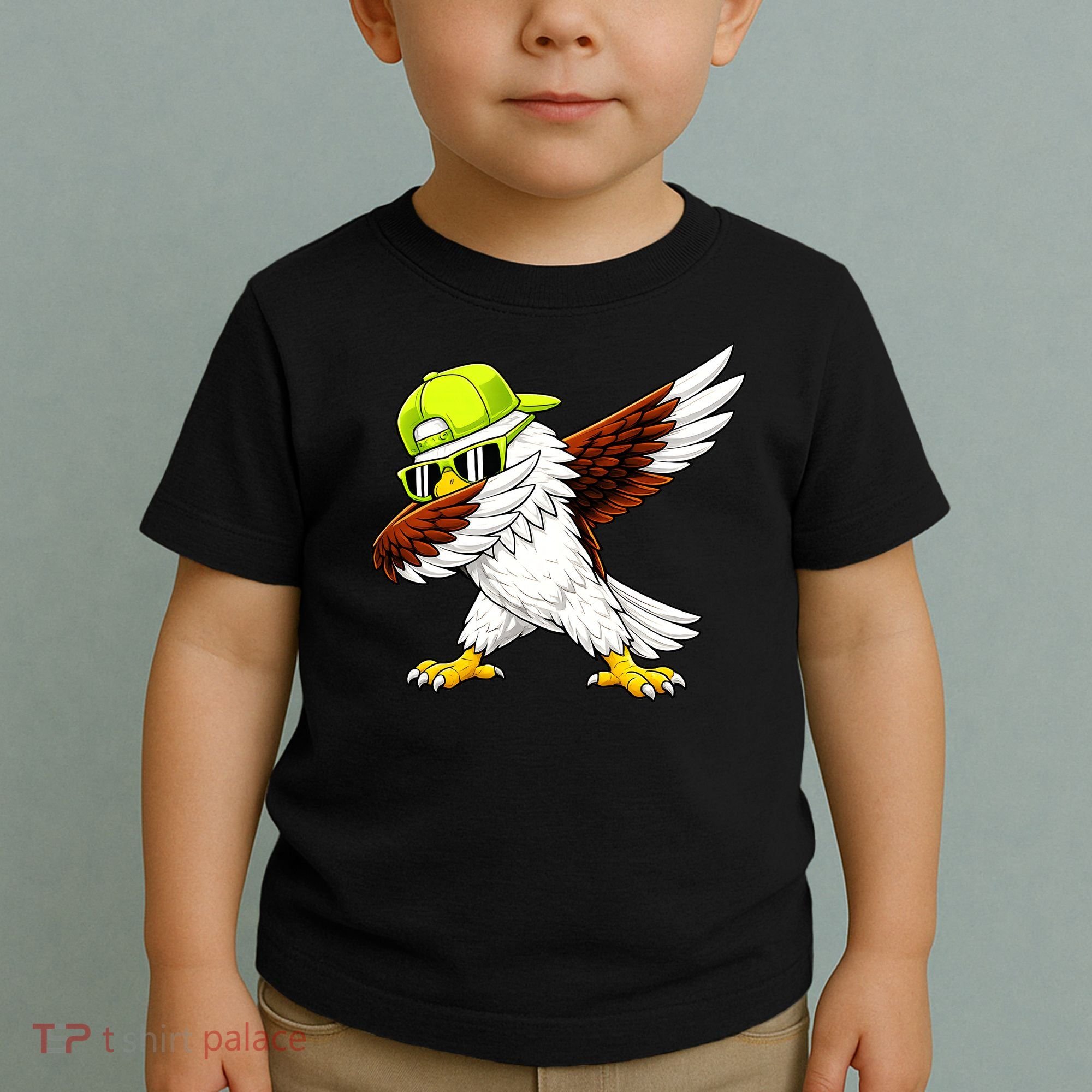 Sea Hawk Dabbing Bird Football Fan Toddler T-Shirt