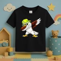Sea Hawk Dabbing Bird Football Fan Toddler T-Shirt thumb 3