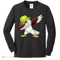 Sea Hawk Dabbing Bird Football Fan Kids Long Sleeve Shirt thumb 0
