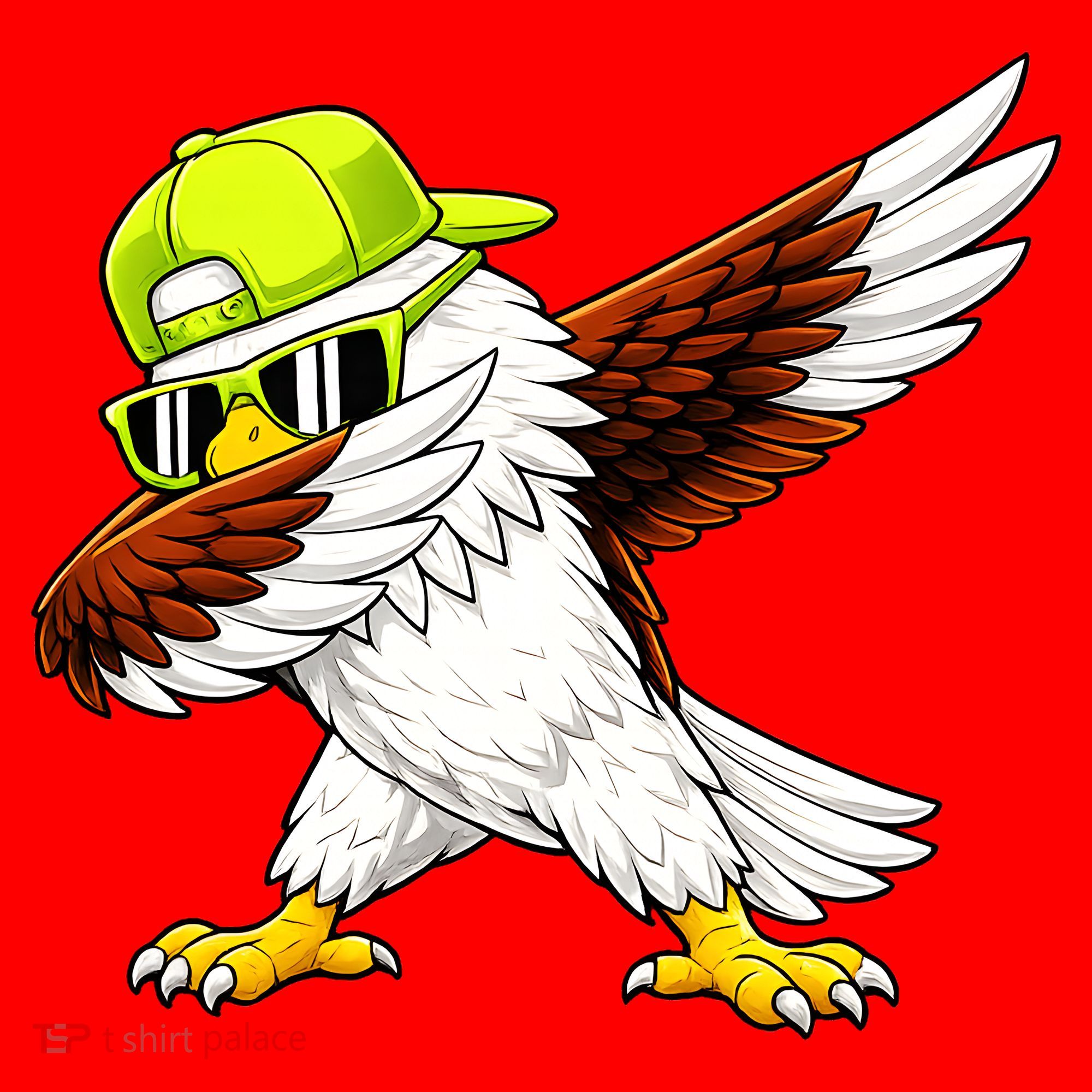 Sea Hawk Dabbing Bird Football Fan Santa Hat