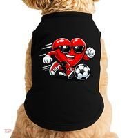 Soccer Heart Drip Sport Love Valentines Day Doggie Tank thumb 0