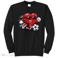 Soccer Heart Drip Sport Love Valentines Day Sweatshirt thumb 0