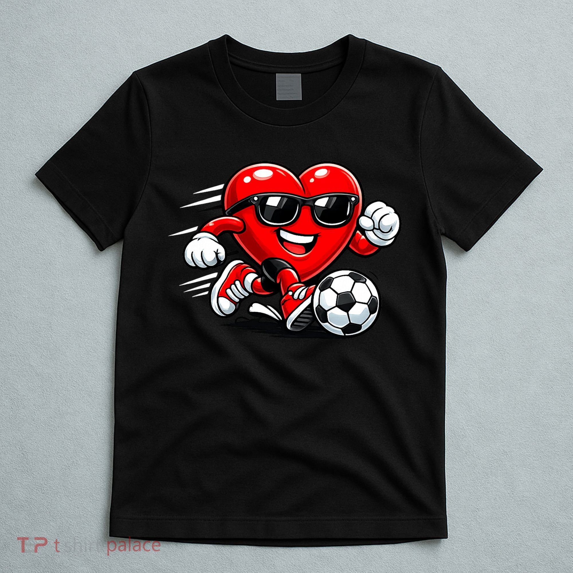 Soccer Heart Drip Sport Love Valentines Day T-Shirt