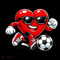 Soccer Heart Drip Sport Love Valentines Day Coffee Mug thumb 5