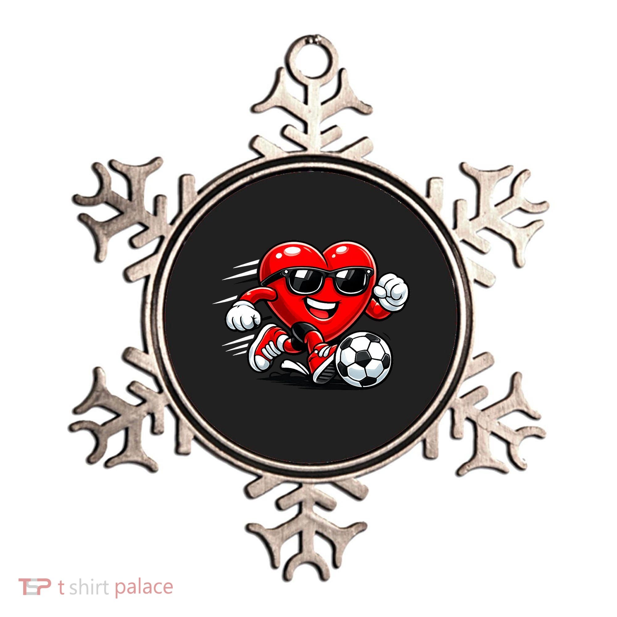 Soccer Heart Drip Sport Love Valentines Day Ornament