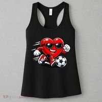 Soccer Heart Drip Sport Love Valentines Day Women's Tank Top thumb 3