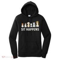 Sit Happens Dog Sitter Pet Sitting Animal Whisperer Women's Hoodie thumb 0