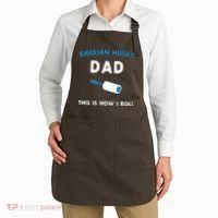 Siberian Husky Dad This Is How I Roll Funny Puppy Dog Gift Apron thumb 2