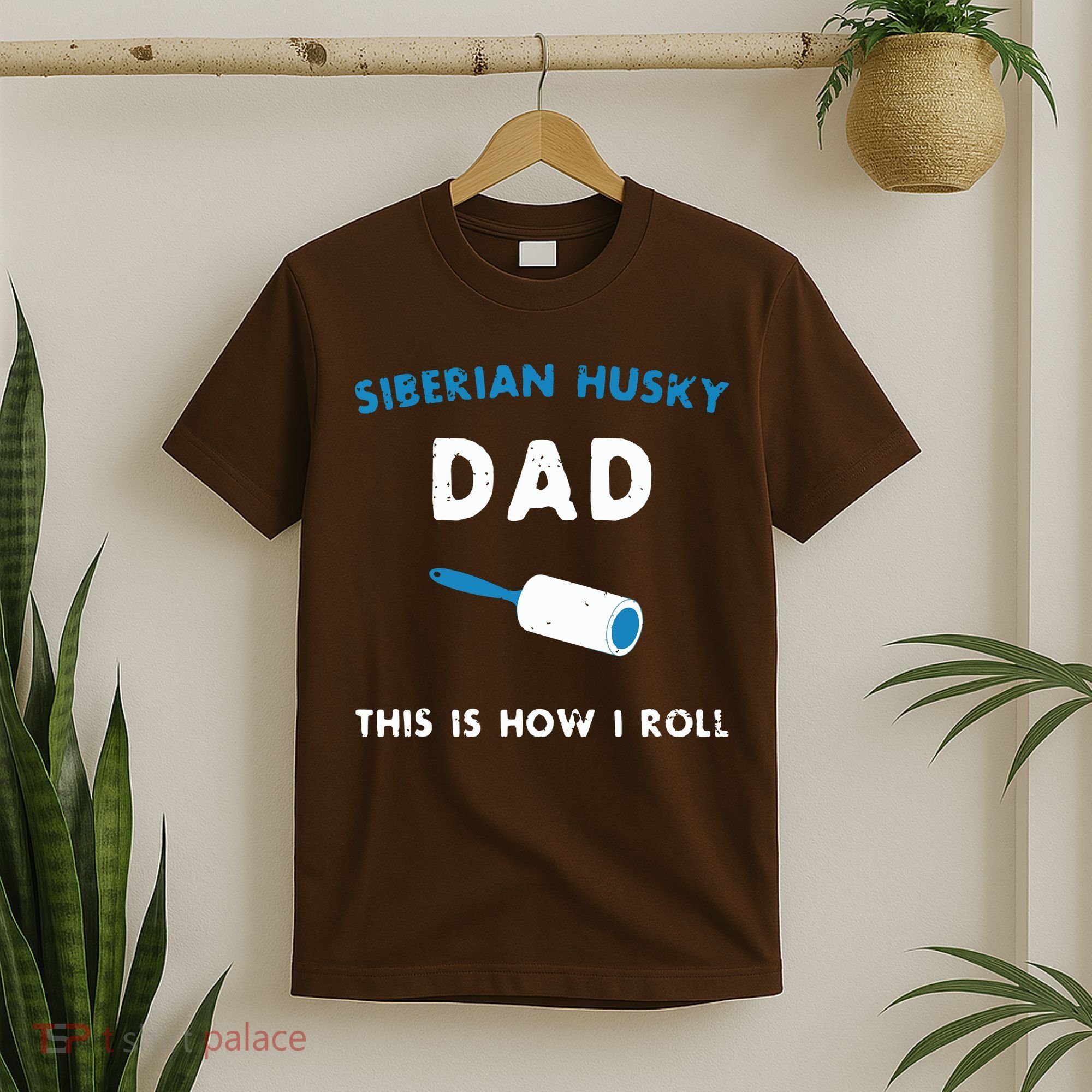 Siberian Husky Dad This Is How I Roll Funny Puppy Dog Gift T-Shirt