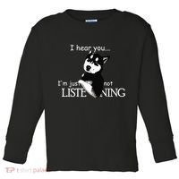 Siberian Husky Dog Husky Dog Lovers Funny Toddler Long Sleeve Shirt thumb 0