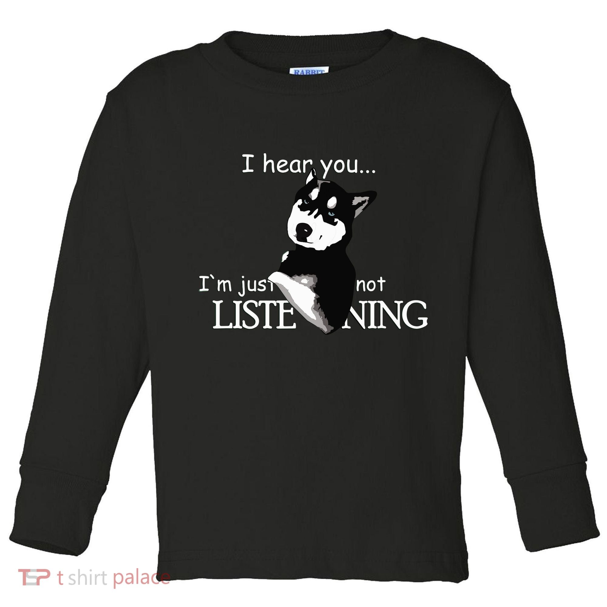 Siberian Husky Dog Husky Dog Lovers Funny Toddler Long Sleeve Shirt