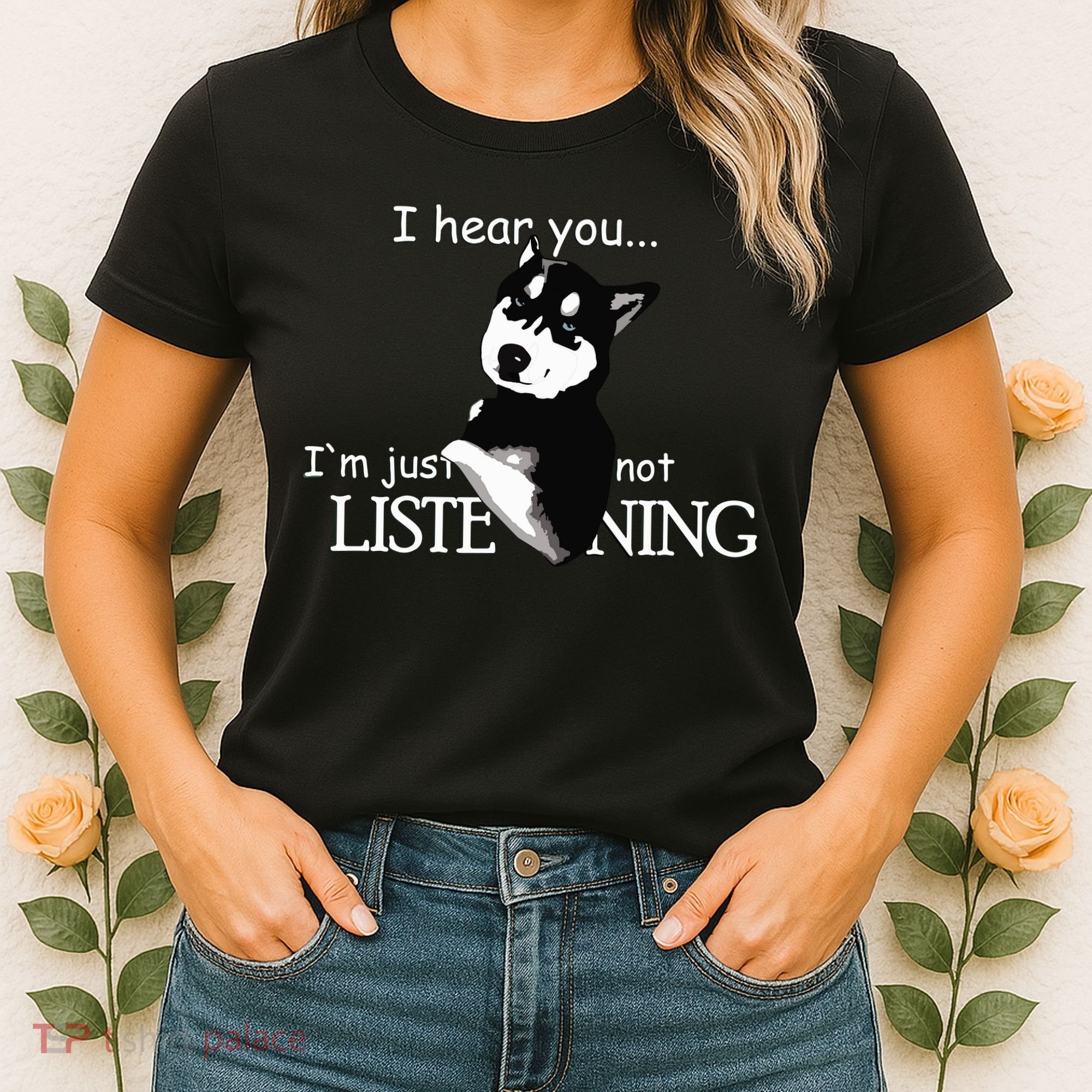 Siberian Husky Dog Husky Dog Lovers Funny Women's T-Shirt