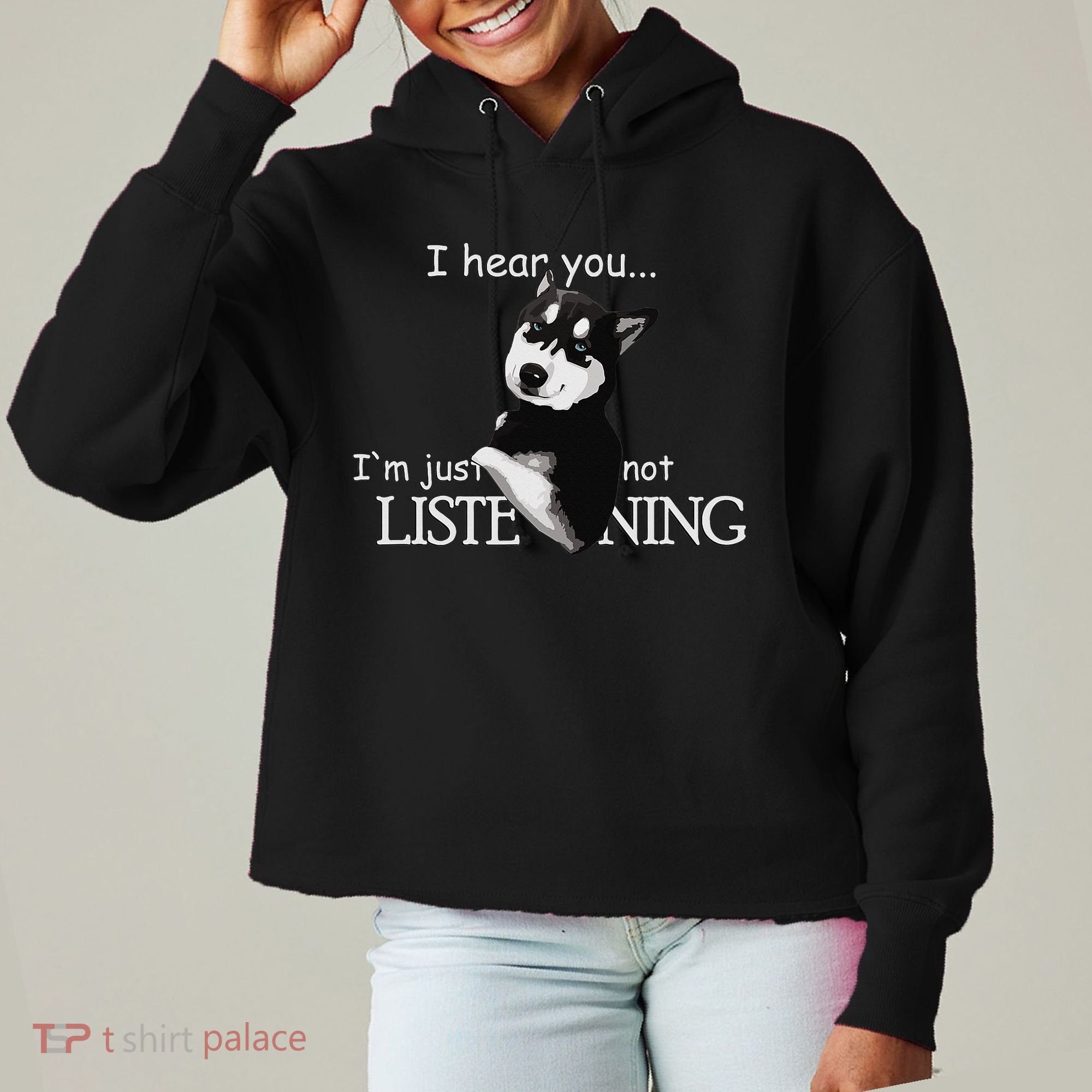 Siberian Husky Dog Husky Dog Lovers Ladies Heavyweight Boxy Pullover Hoodie