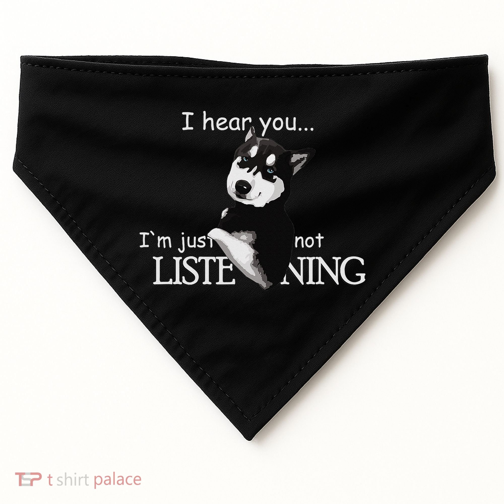 Siberian Husky Dog Husky Dog Lovers USA-Made Doggie Bandana