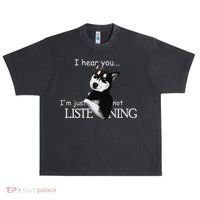 Siberian Husky Dog Husky Dog Lovers Urban Oversized Heavyweight T-Shirt thumb 0