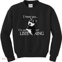 Siberian Husky Dog Husky Dog Lovers Kids Sweatshirt thumb 0