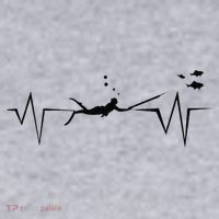 Spearfishing Heartbeat Diving Underwater Spear Fish Women's Sweatshirt thumb 2