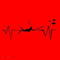 Spearfishing Heartbeat Diving Underwater Spear Fish Santa Hat thumb 1