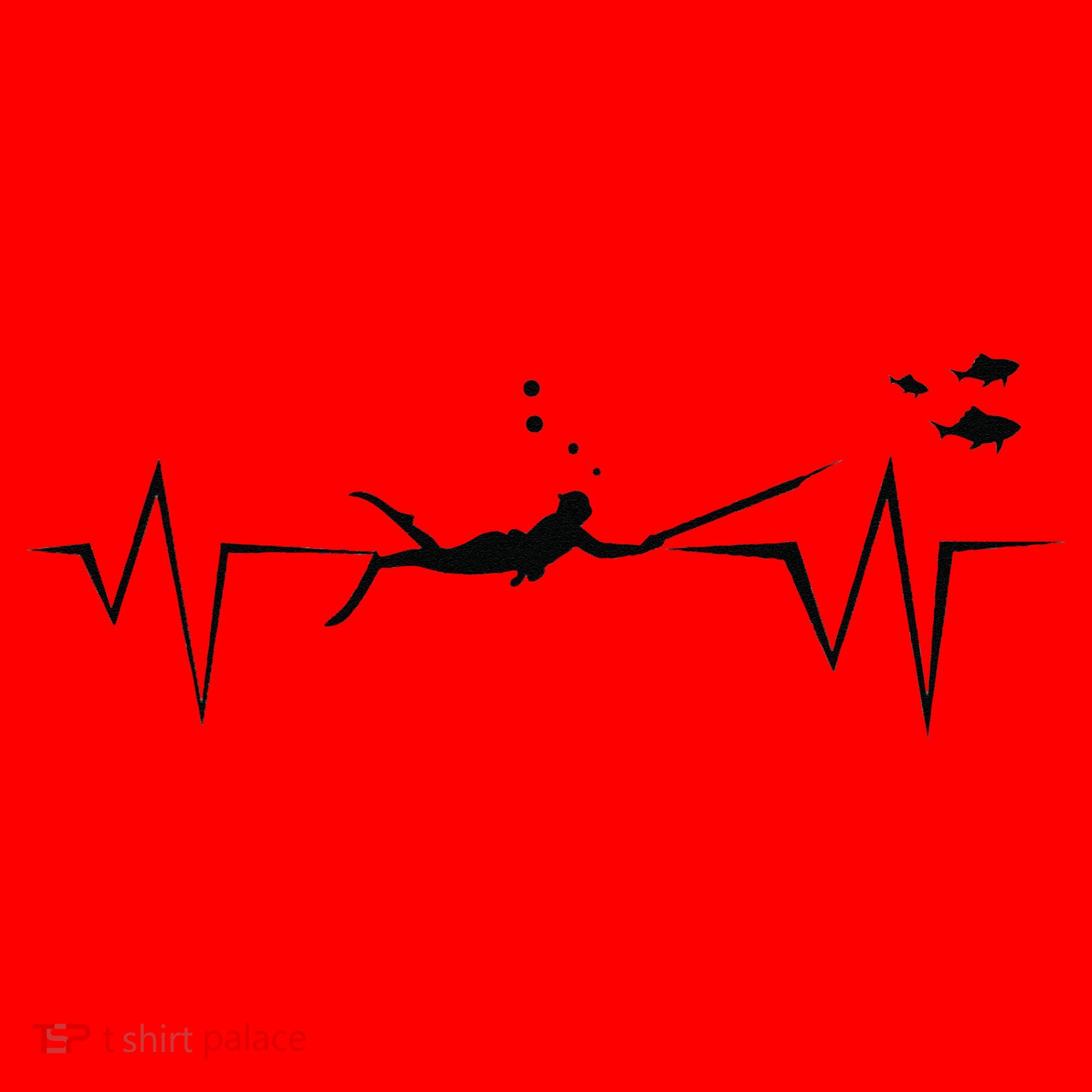 Spearfishing Heartbeat Diving Underwater Spear Fish Santa Hat