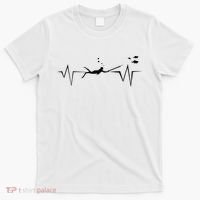 Spearfishing Heartbeat Diving Underwater Spear Fish T-Shirt thumb 0