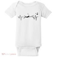 Spearfishing Heartbeat Diving Underwater Spear Fish Baby Bodysuit thumb 0