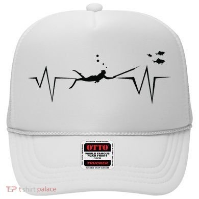 Spearfishing Heartbeat Diving Underwater Spear Fish Hat