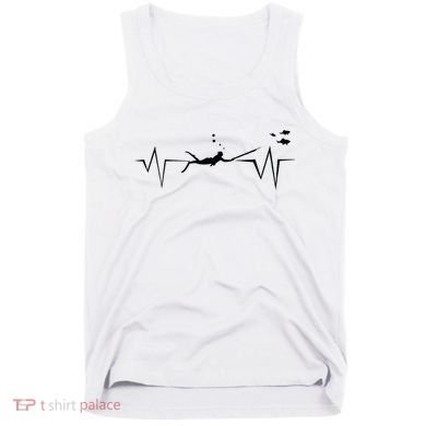 Spearfishing Heartbeat Diving Underwater Spear Fish Tank Top