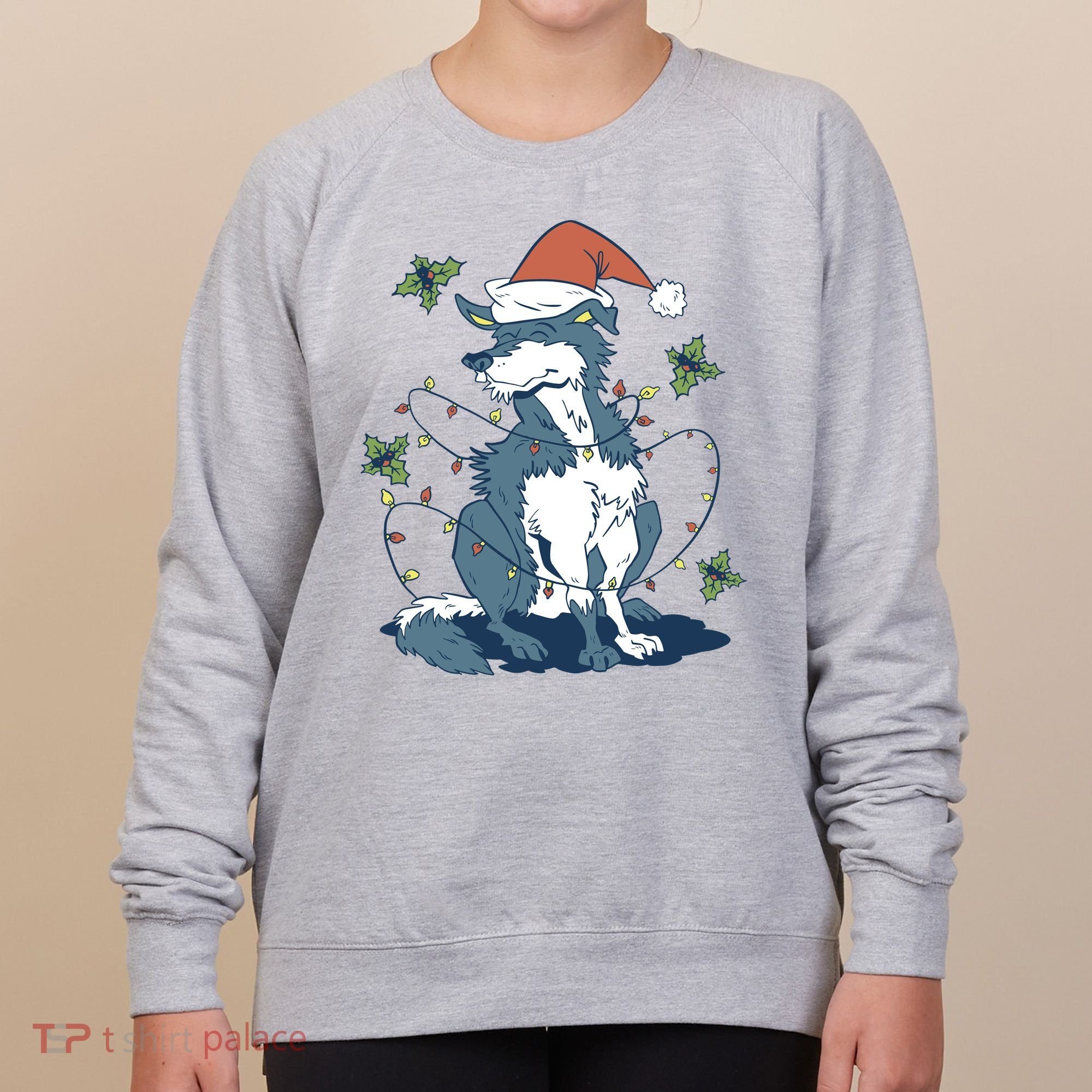 Siberian Husky Dog Christmas Holiday Women's Sweatshirt