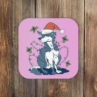 Siberian Husky Dog Christmas Holiday Coaster thumb 0