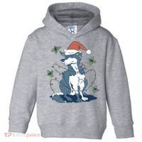 Siberian Husky Dog Christmas Holiday Toddler Hoodie thumb 0
