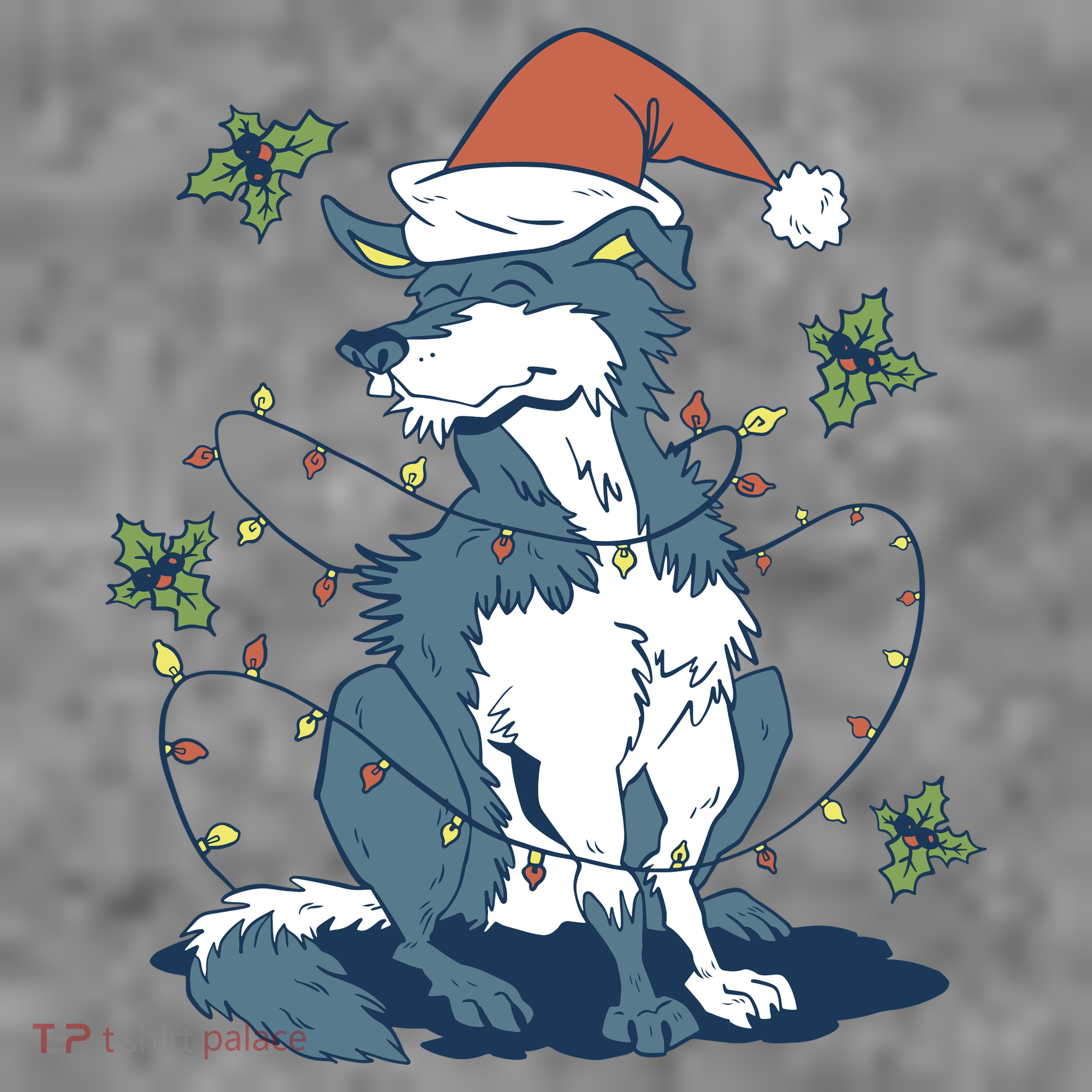 Siberian Husky Dog Christmas Holiday Toddler Hoodie