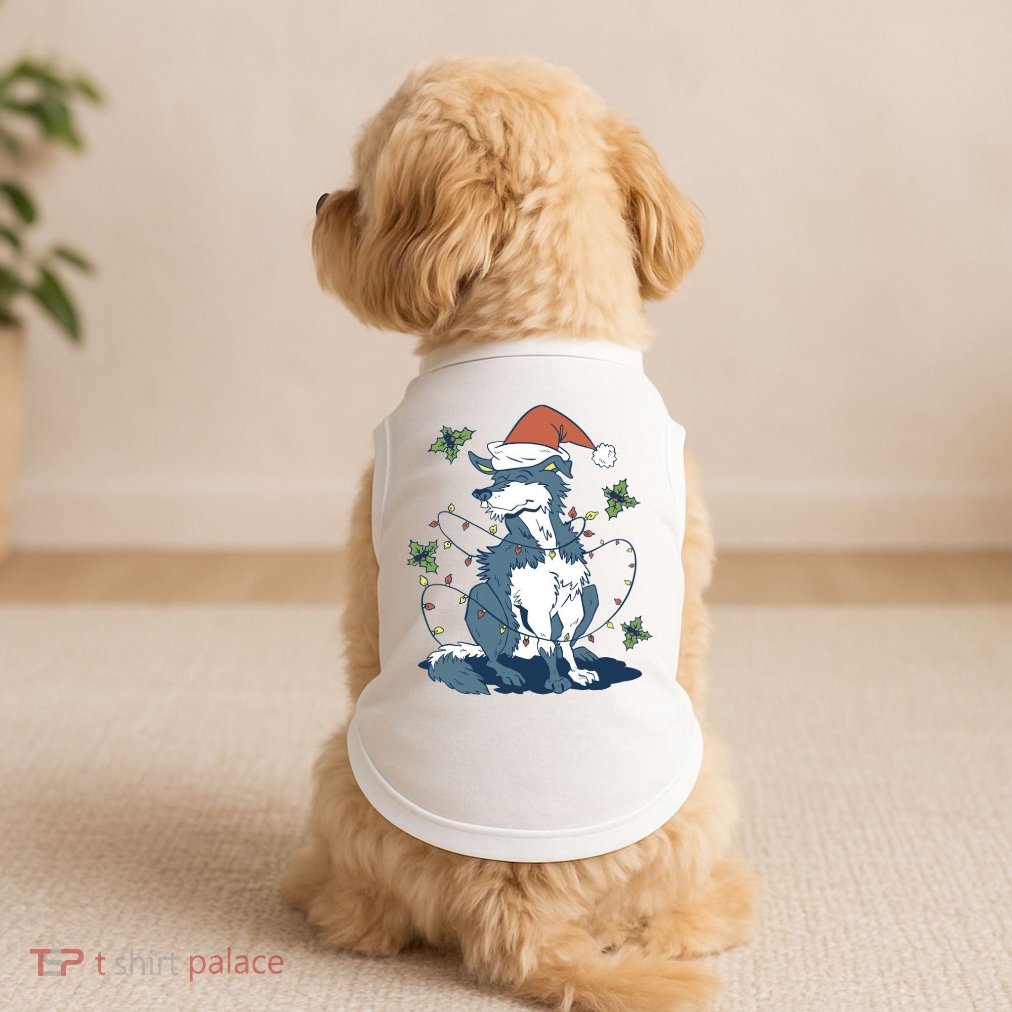 Siberian Husky Dog Christmas Holiday Doggie Tank