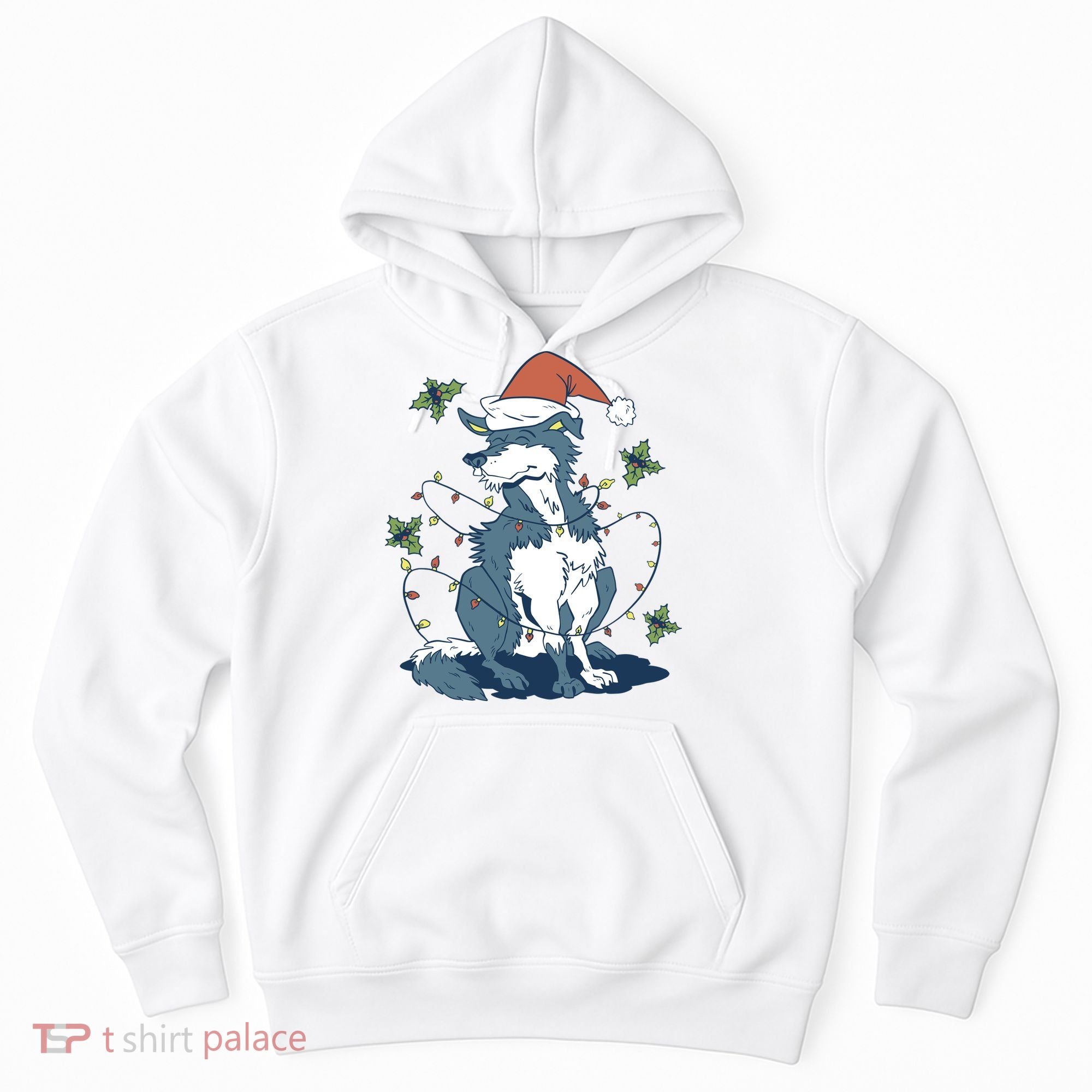 Siberian Husky Dog Christmas Holiday Hoodie