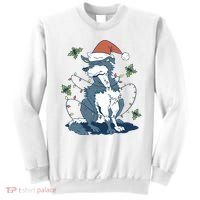 Siberian Husky Dog Christmas Holiday Sweatshirt thumb 0