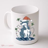 Siberian Husky Dog Christmas Holiday Coffee Mug thumb 0