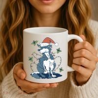 Siberian Husky Dog Christmas Holiday Coffee Mug thumb 3