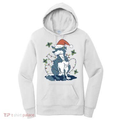 Siberian Husky Dog Christmas Holiday Women's Hoodie