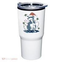Siberian Husky Dog Christmas Holiday Tumbler thumb 0