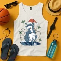 Siberian Husky Dog Christmas Holiday Tank Top thumb 4