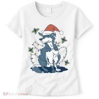 Siberian Husky Dog Christmas Holiday Women's T-Shirt thumb 0