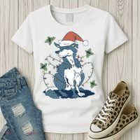 Siberian Husky Dog Christmas Holiday Women's T-Shirt thumb 3