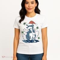 Siberian Husky Dog Christmas Holiday Women's T-Shirt thumb 4