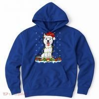 Siberian Husky Dog Xmas Lighting Siberian Husky Christmas Cute Gift Hoodie thumb 0