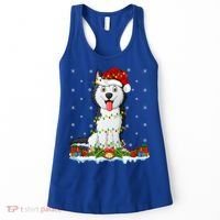 Siberian Husky Dog Xmas Lighting Siberian Husky Christmas Cute Gift Women's Tank Top thumb 0