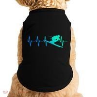 Ski Heartbeat Downhill Skiing Skier Gift Ski Bum Funny Gift Doggie Tank thumb 0